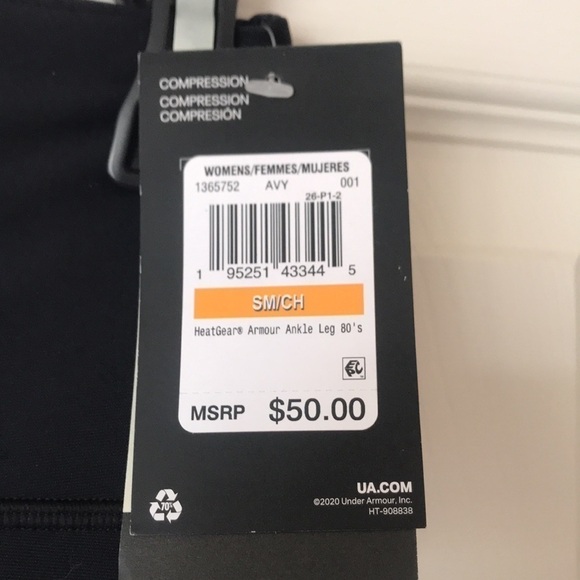 Brand New Under Armour Heatgear Compression High Rise Ankle Leggings 80’s Style - Picture 6 of 13